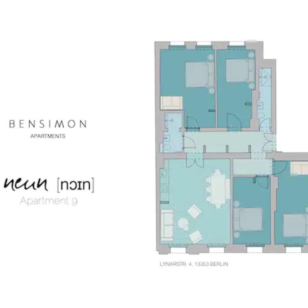 Apartment mit vier Schlafzimmern